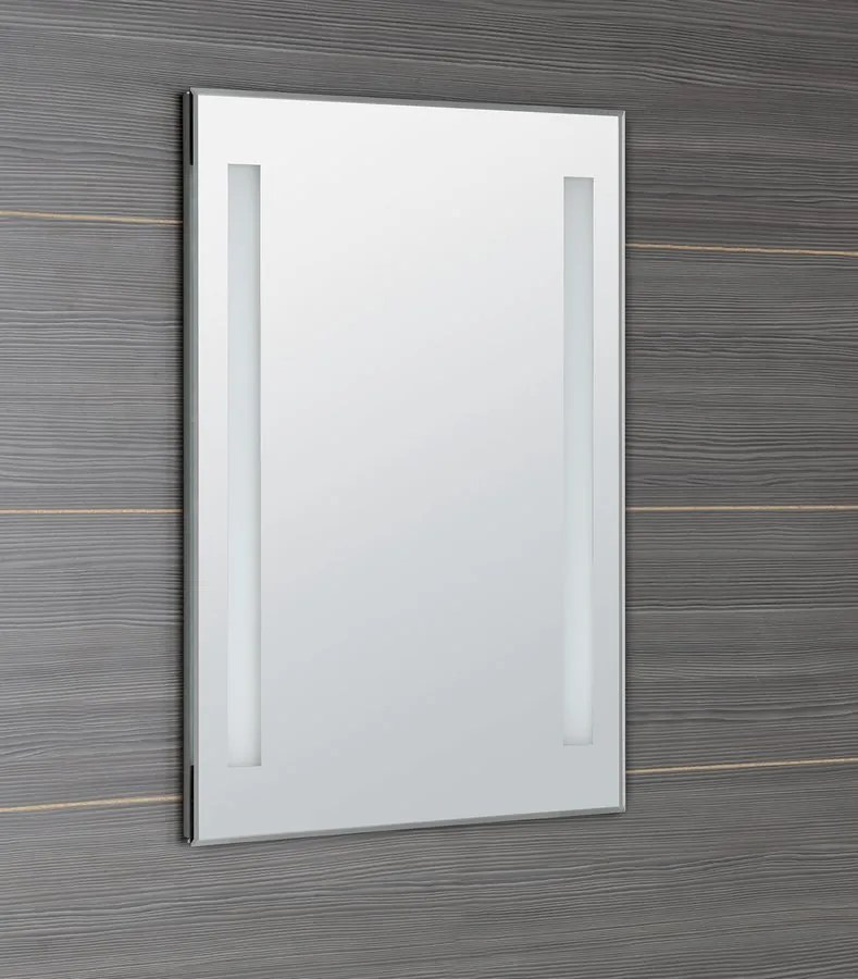 Aqualine Aqualine, LED podsvietené zrkadlo 50x70cm, gombíkový vypínač, ATH5