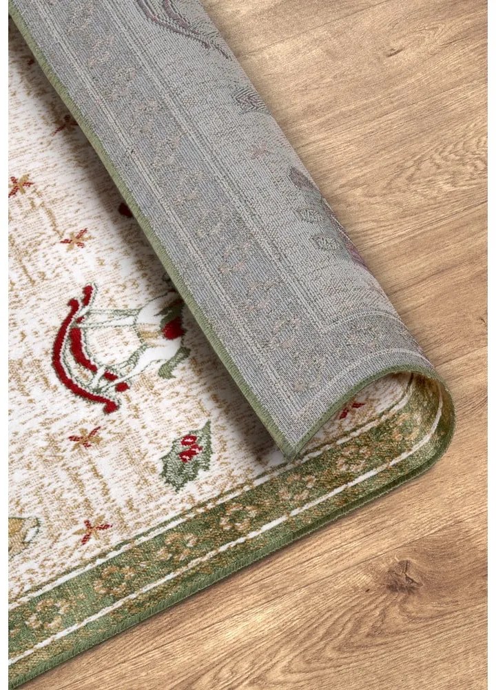 Zelený behúň s vianočným motívom s prímesou bavlny 80x200 cm Toy's Delight Green Christmas – Villeroy&amp;Boch