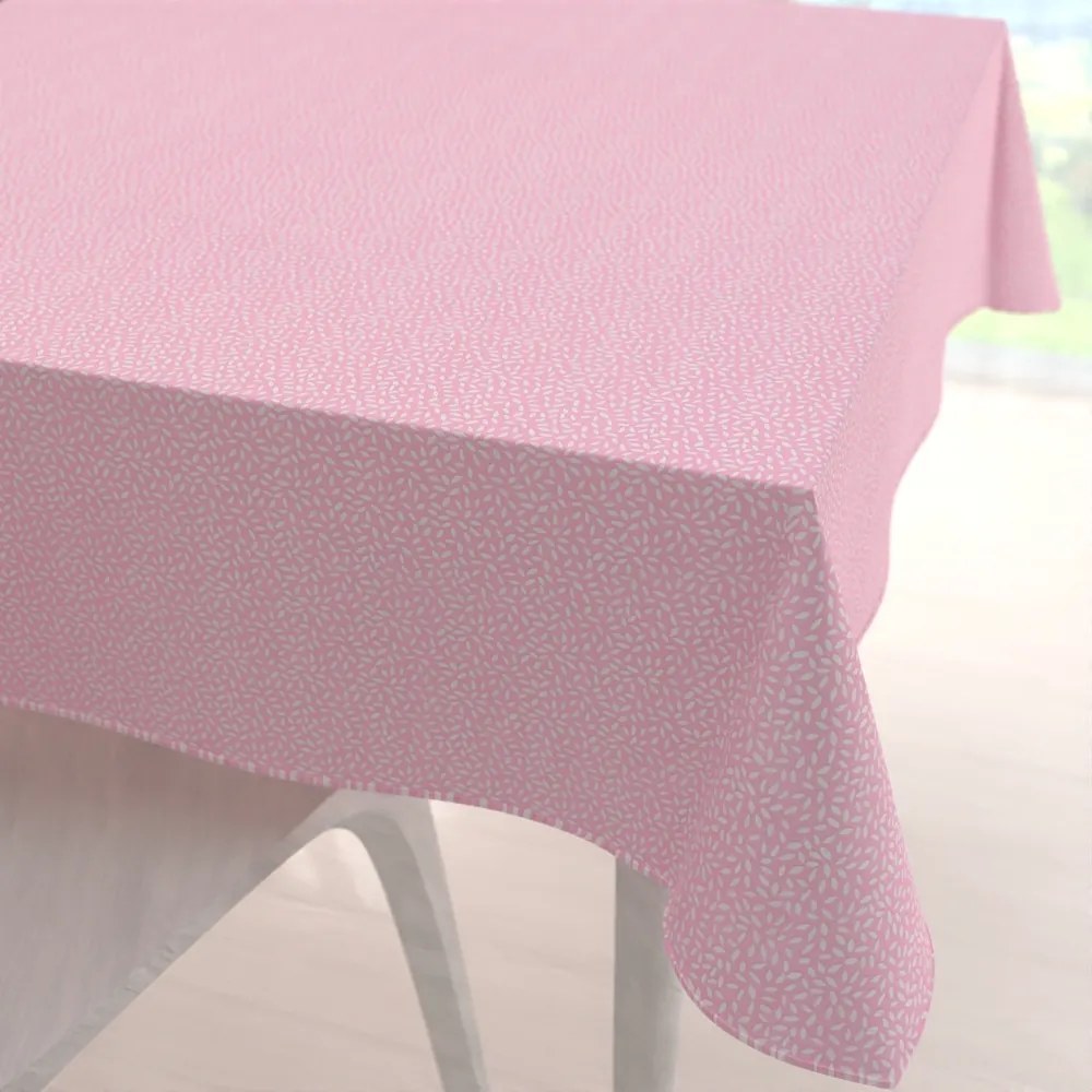 Biante Bavlnený štvorcový obrus Sandra SA-256 Ryža na ružovom 80x80 cm