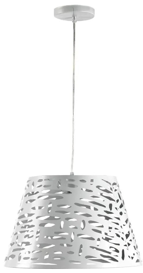 ONLI - Luster na lanku RICKY 1xE27/15W/230V pr. 40 cm biela