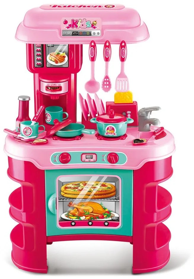Detská kuchynka Little Chef Baby Mix ružová 32 ks