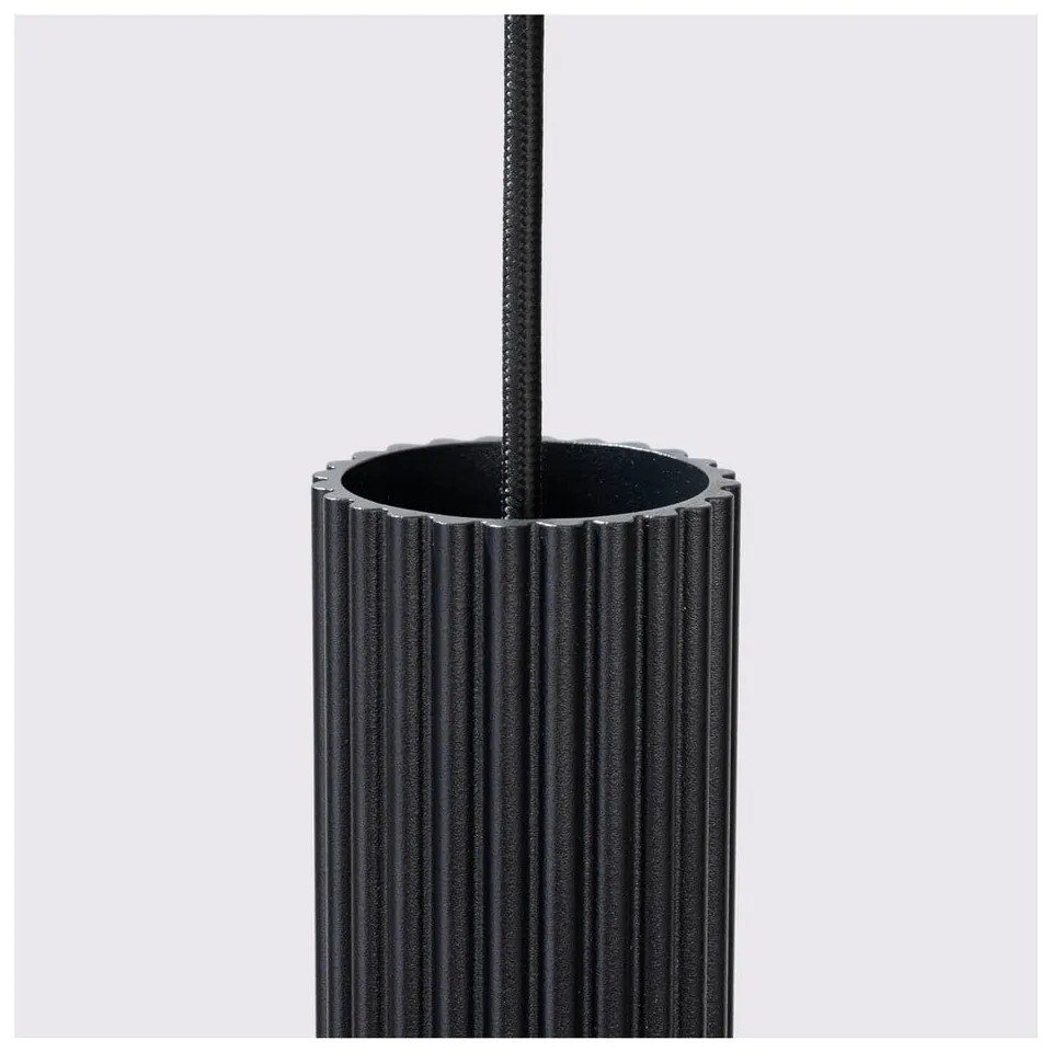 Čierne závesné svietidlo Gleam – Sollux