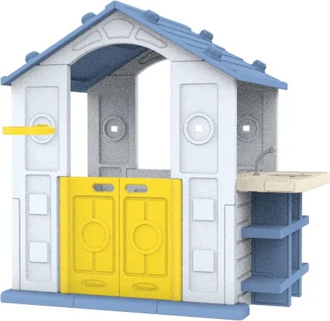 Ramiz Dom s košom a umývadlom Modrá strecha