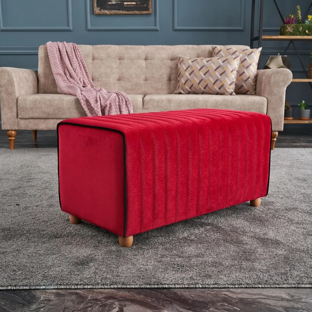Stolička Mabel Pouf Red