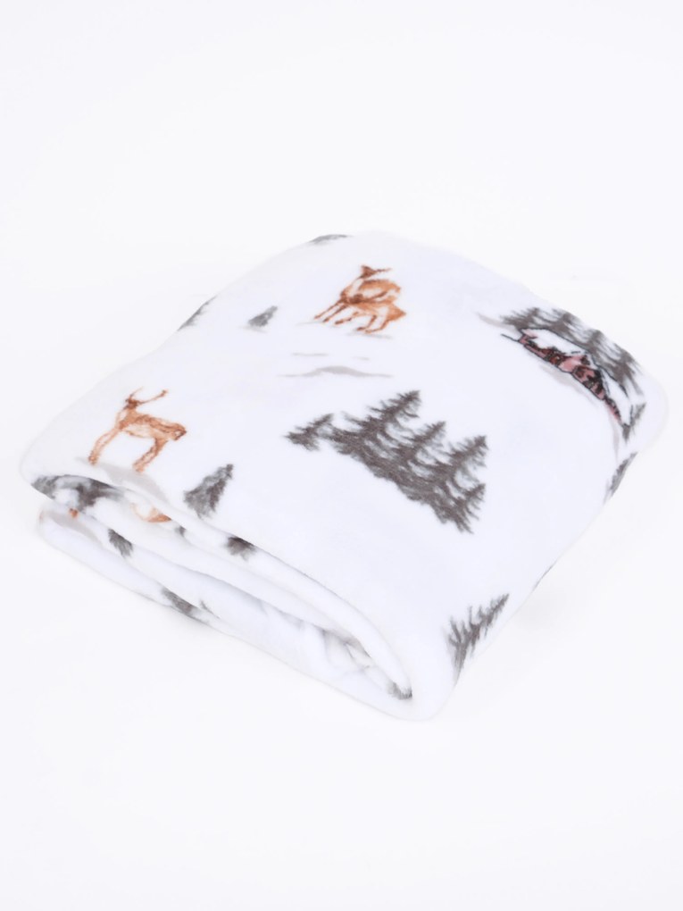 Detská deka do postieľky mikroplyš Exclusive 80 × 100 cm – Zimný les