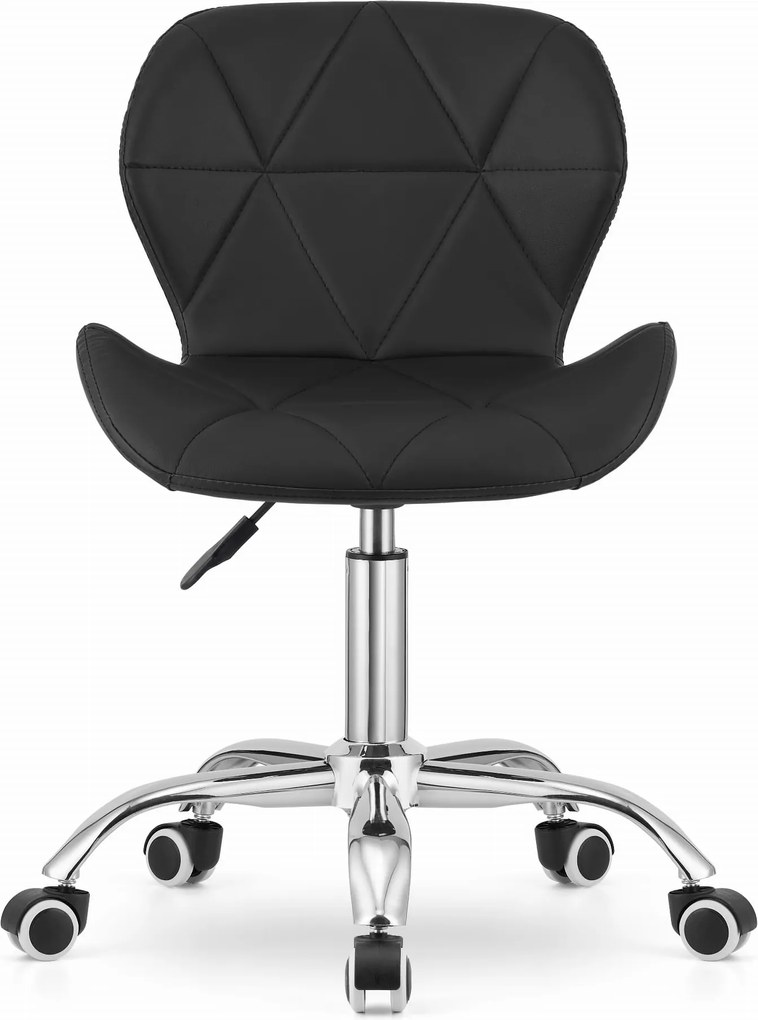 AKCIA Čierne kancelárske kreslo AVOLA z eko kože II. akosť