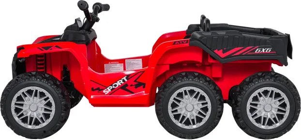 Elektrická štvorkolka Quad Sport TX 4 × 4 červená
