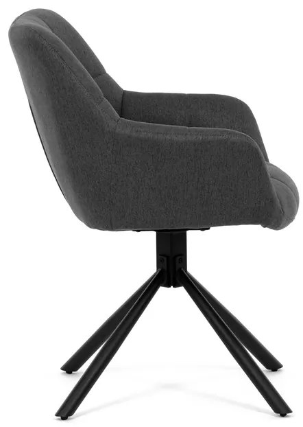 Autronic BONTEC Jedálenská stolička, sivá, látka, HC-532 GREY2 Farba: Šedá
