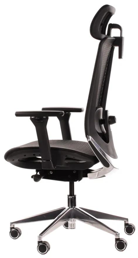 Kancelárska ergonomická stolička Sego AIR PLUS — čierna