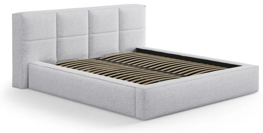 Svetlosivé čalúnené čelo postele 189x100 cm Darren – Micadoni