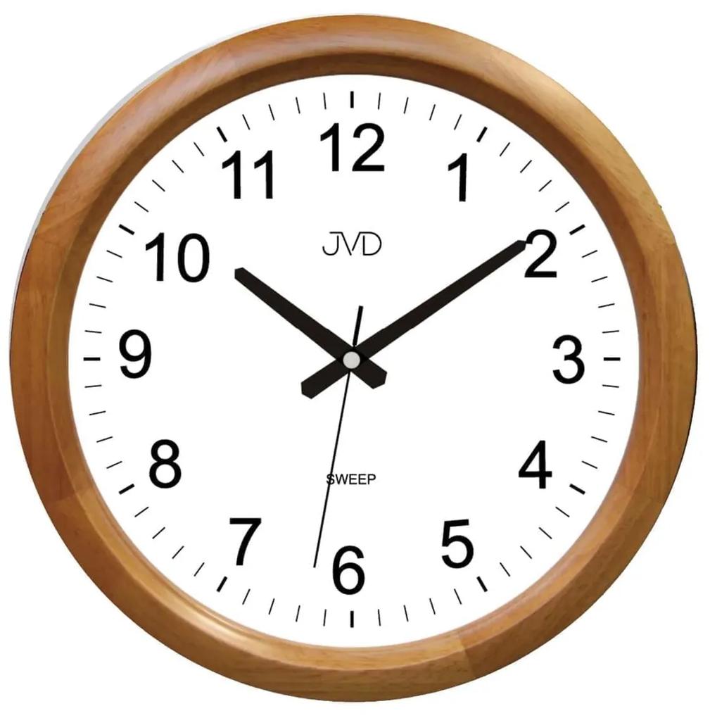 Drevené hodiny JVD NS8017.3 s plynulým chodom