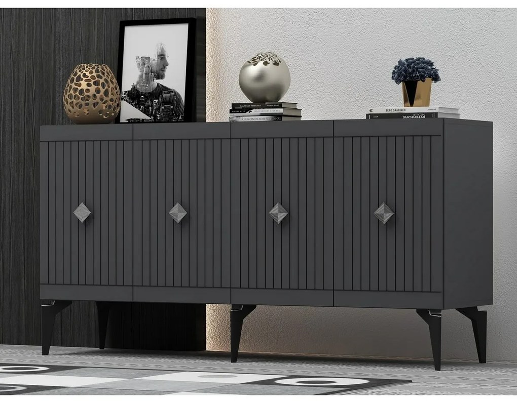 Skrinka Midas Anthracite and Silver