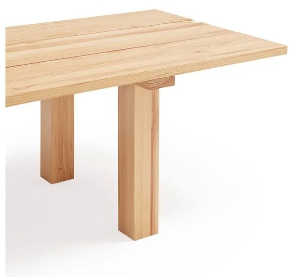 Jedálenský stôl s doskou z borovicového dreva 100x260 cm Banda – Teulat
