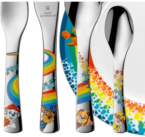 WMF - Sada detského riadu a príborov Labková patrola 6ks