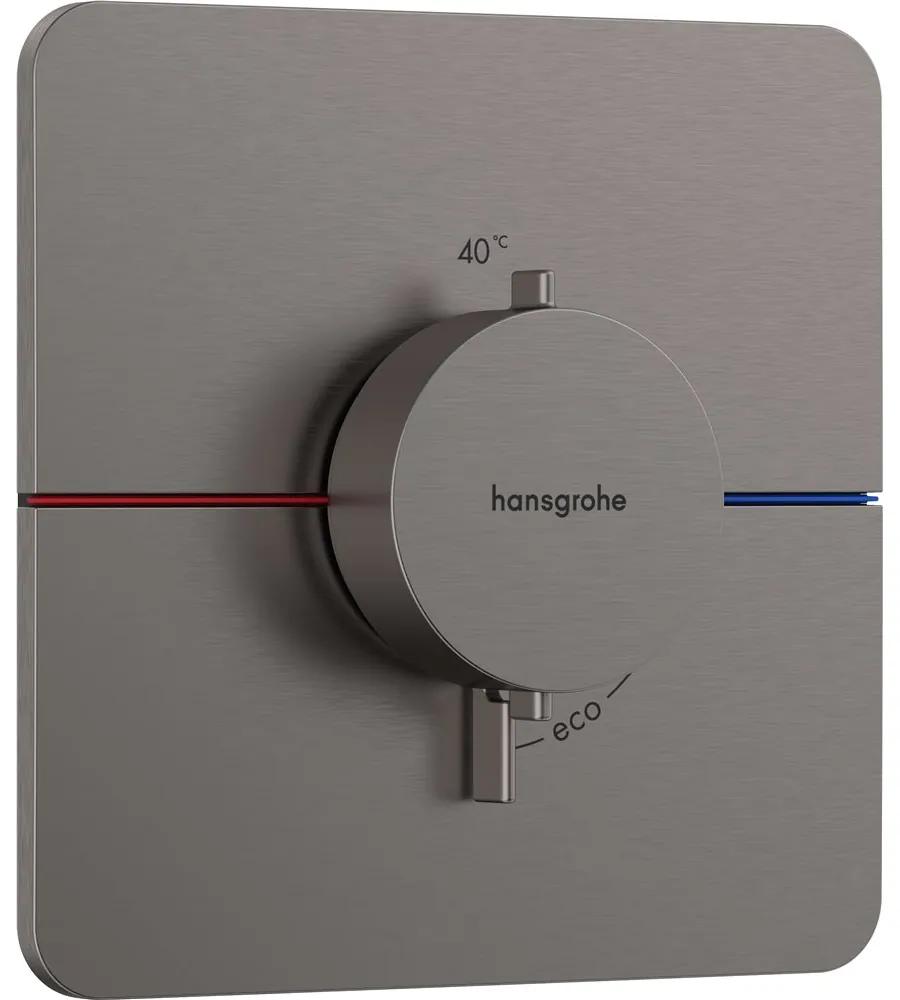 HANSGROHE ShowerSelect Comfort Q termostat pod omietku, kartáčovaný čierny chróm, 15588340