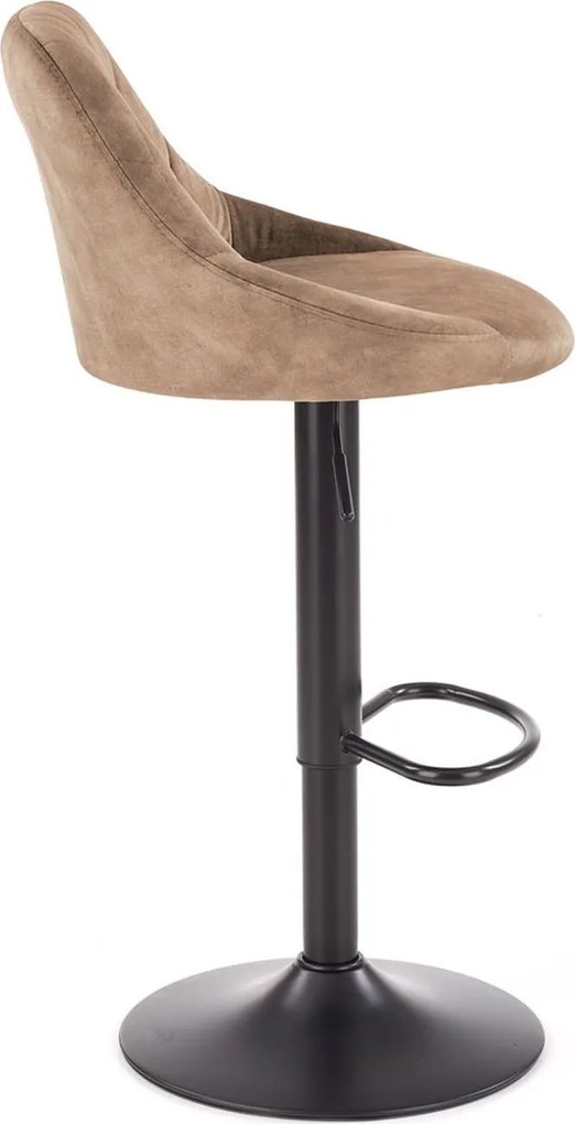 Barová stolička LINDA - béžová - výškovo nastaviteľná