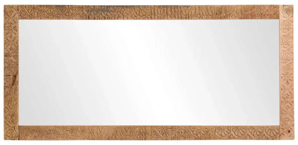 furniture-nabytek.cz - Masivní zrcadlo Mumbai z mangového dřeva, lakované, hnědé – 150×70 cm