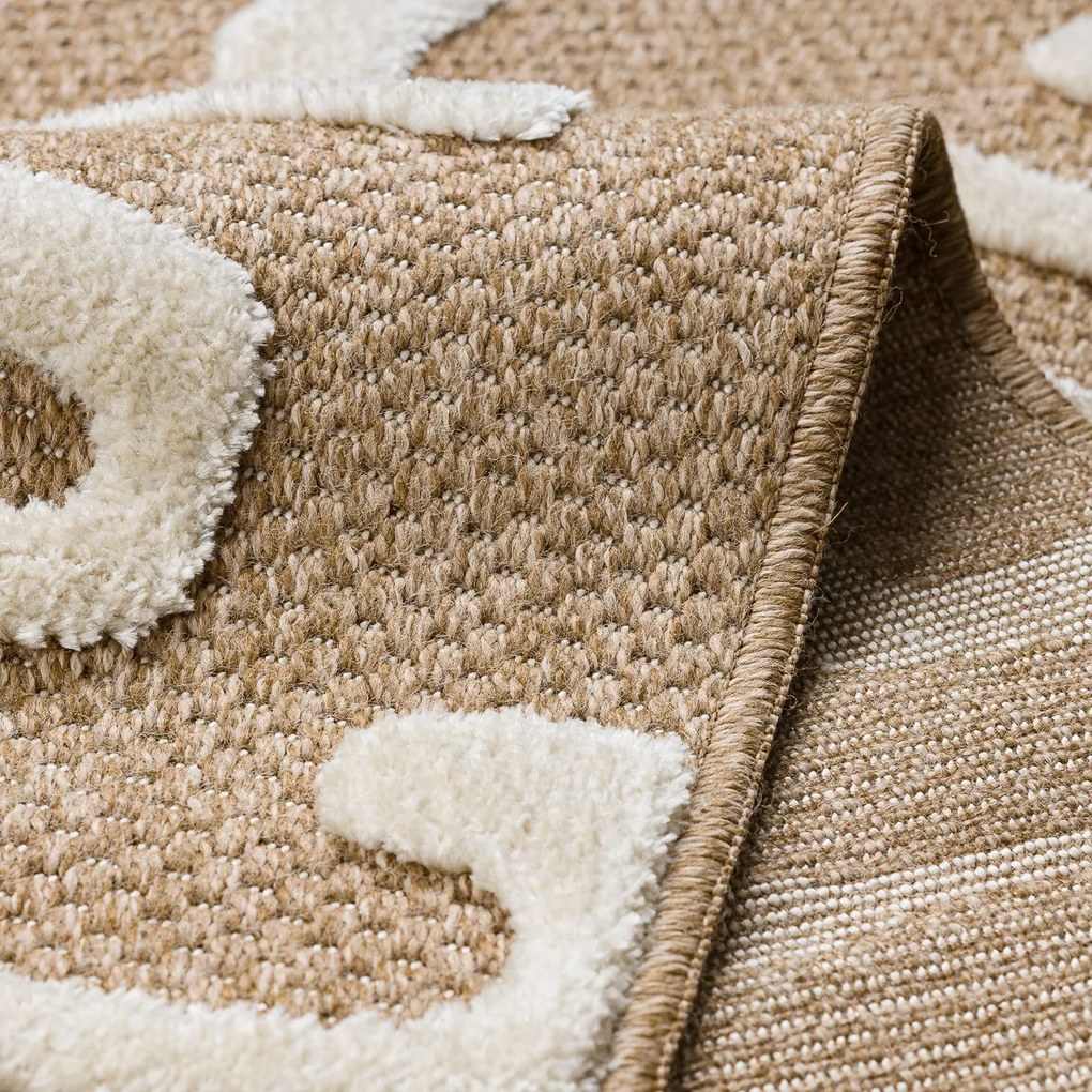 Dywany Łuszczów, Kusový koberec Spark 0711A beige/cream, 180x270, béžová, chodba / predsieň