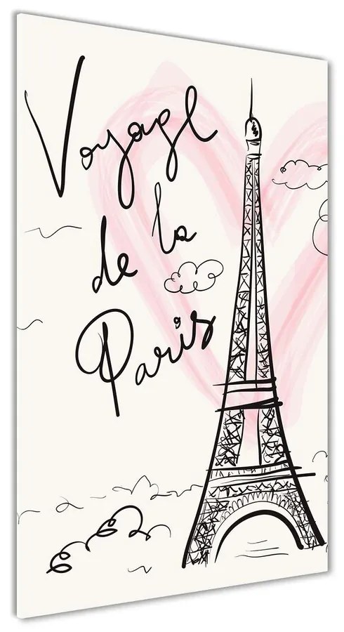 Foto obraz akrylový Eiffelová veža Paríž pl-oa-70x140-f-83608370