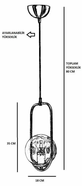 Stropné svietidlo Ahu Tekli Beyaz Camlı EskitmeSarkit, biela