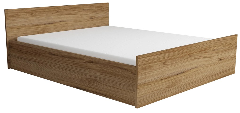 Manželská posteľ 160x200 cm Manton M17 (dub catania). Akcia -21%. Vlastná spoľahlivá doprava až k Vám domov. 1123888