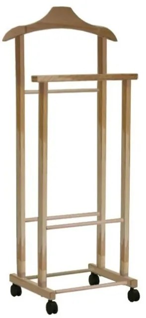 Nemý sluha Compactor Hector 2, prírodné drevo