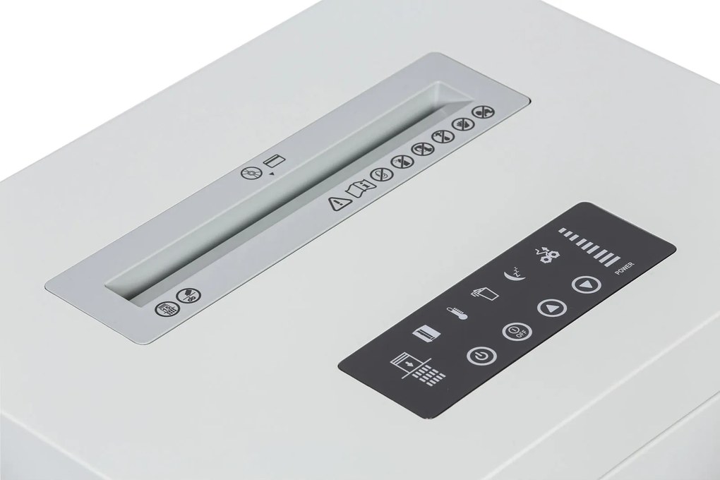 Priemyselná skartovačka s mikrorezom MDM215-60L, 15 listov, 60 l, kovové telo