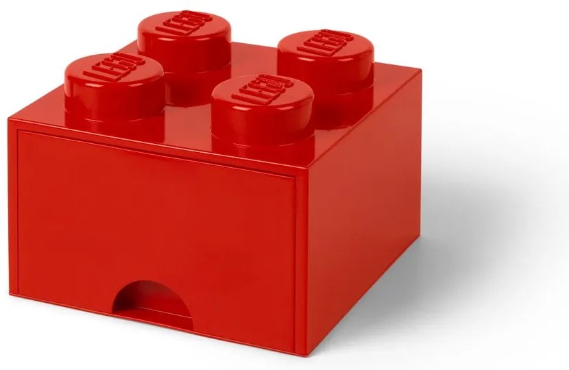 Červený úložný box so zásuvkou LEGO®