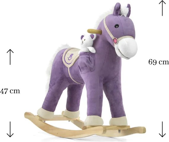 Hojdací koník Pony fialový
