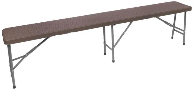 Záhradná lavica RATTAN hnedá