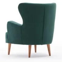 Kreslo ušiak NEKO zelené