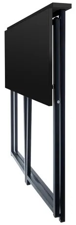 Skladací pracovný  stôl v loft štýle 80 x 45 cm biela