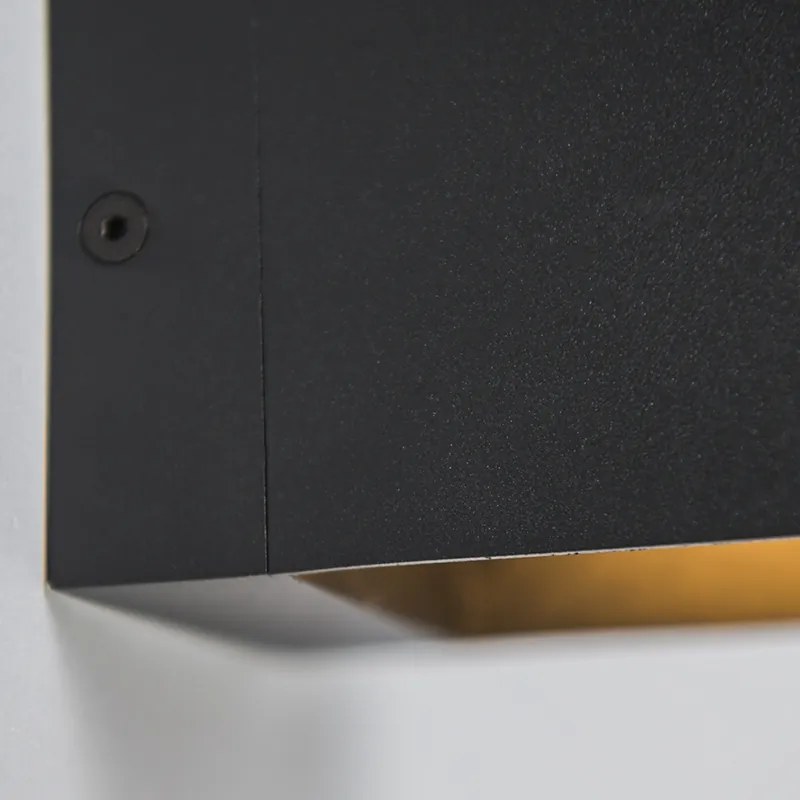 Sada 3 moderných nástenných svietidiel čiernych - Transfer