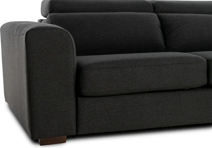 Pohovka FELYNE br. FELYNE s rozkladom na každodenné spanie, 140, tm. šedá (jazz 22 graphite)