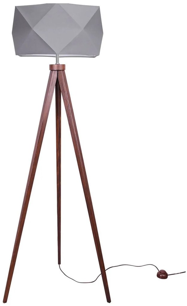 Stojacia lampa Diamond, 1x textilné tienidlo (výber zo 4 farieb), (výber z 5 farieb konštrukcie)
