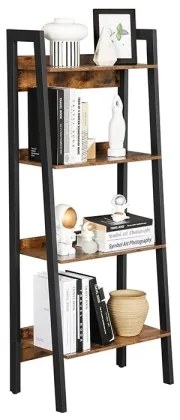 Knižnica NAVARO hnedá/čierna