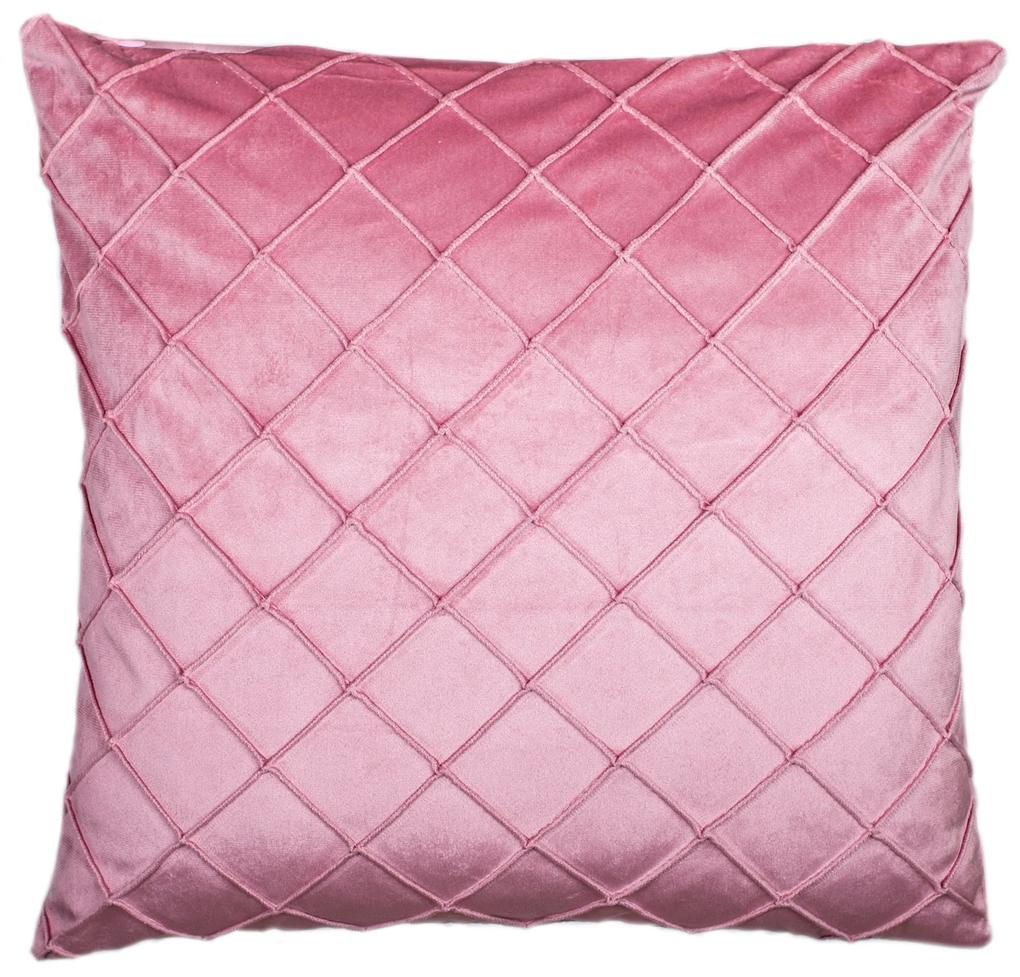 Dekoračná obliečka 45x45cm Cube Ružová TiaHome