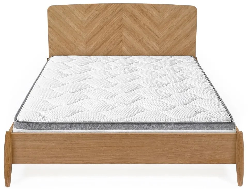 Dvojlôžková posteľ Woodman Farsta Herringbone, 140 × 200 cm