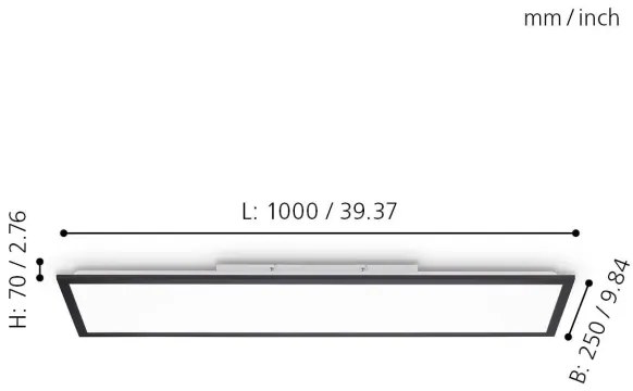 Eglo 75565 - LED Stmievateľný panel BOTAZZO LED/25W/230V 2700-5000K + DO