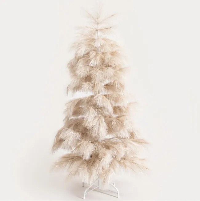 Vianočný stromček CANNE krémový 757556
