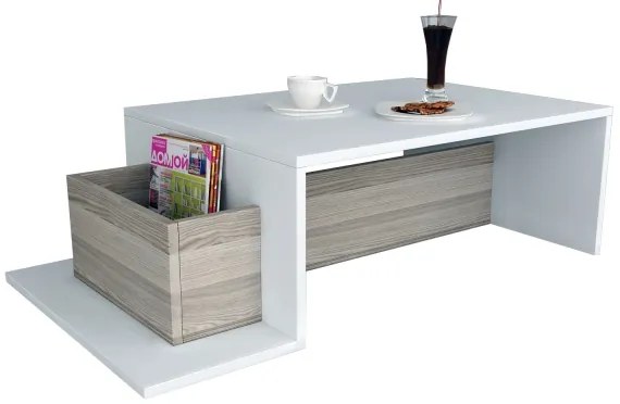 Konferenčný stolík POT 32x107 cm biela