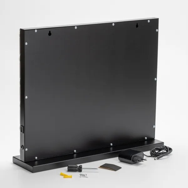 BRILAGI - LED Stmievateľné zrkadlo na líčenie HOLLYWOOD LED/15W/230V CCT + USB čierna