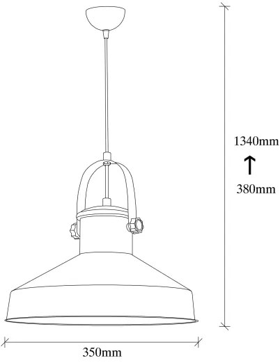 Závesné svietidlo na lanku DODO 1xE27/40W/230V čierna/bronzová
