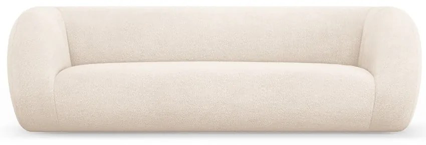 Krémová pohovka z textílie buklé 230 cm Essen – Cosmopolitan Design