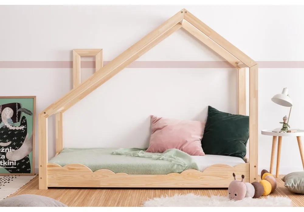 Domčeková posteľ z borovicového dreva Adeko Luna Elma, 100 x 200 cm