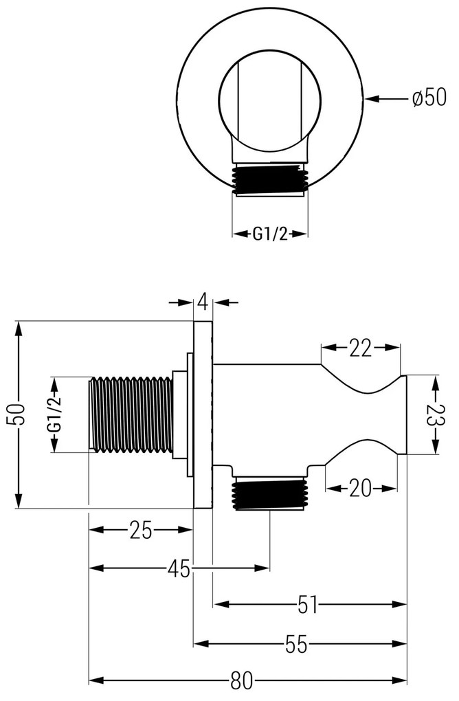 Mexen Kai DR70 podomietková vaňová a sprchová súprava s dažďovou sprchou 30 cm, zlatá, 77602DR7030-50