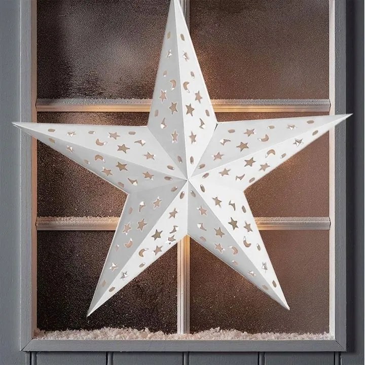 Tutumi Tutumi, LED podsvietená papierová hviezda 60cm SY-001, biela, CHR-05001