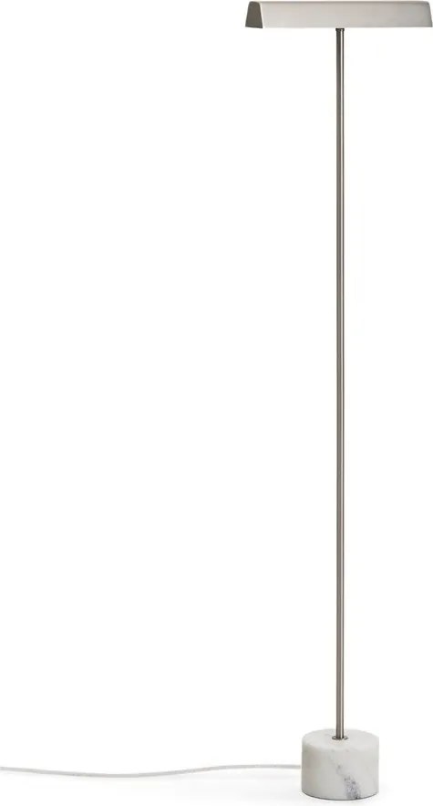 Stojacia lampa v striebornej farbe (výška 121 cm) Lynor – Kave Home