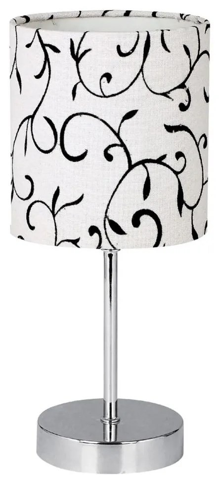 Stolná lampa EMILY 1xE14/40W/230V biela/lesklý chróm