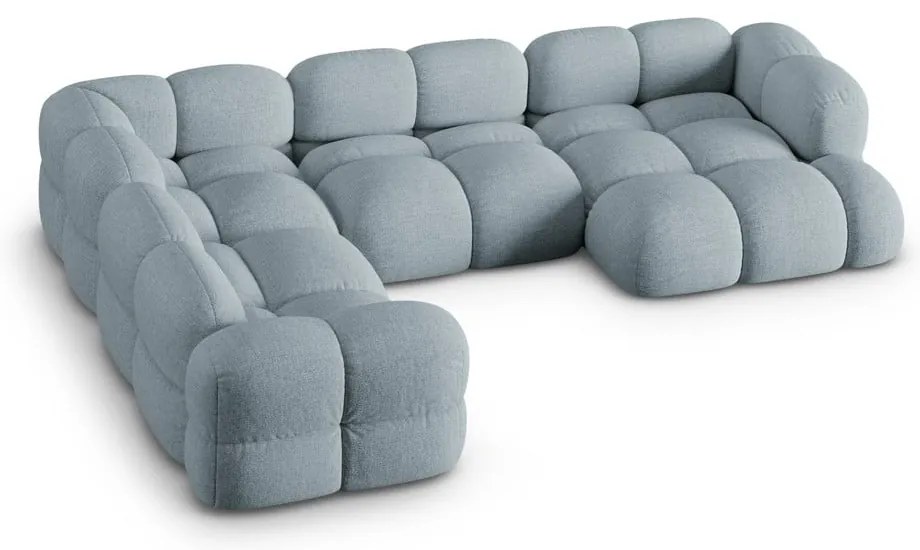 Svetlomodrá rohová pohovka (ľavý roh/do tvaru "U") Loretto – Cosmopolitan Design